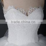 RSW913 Tulle Ruffle Skirt Vintage Lace Express Wedding Dress Bridal Ball Gown thumbnail-5