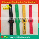 Factory Price Colorful Silicone Rfid Bracelet/rfid Chip Tag Waterproof Custom Wristband thumbnail-1