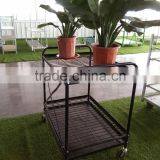 Metal High Quality Flower Display Trolley Rack thumbnail-3