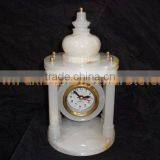 LATEST DESGINE Top Quality Cheap Price CLOCKS ONYX MARBLE HANDICRAFTS thumbnail-2