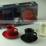 Wholesale Coffee Cup With Saucer Set in Gift Box in Stock,6pcs per Set With Three Color thumbnail-2