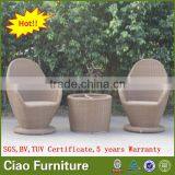 Garden Furniture Bistro Coffee Set Rattan Table and Chair for Sale thumbnail-2