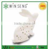 Porcelain Rabbit for Garden Decoration With Hollowed Out Shape thumbnail-2
