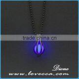 New Arrival Water Drop Glow in the Dark Luminous Necklace Locket Pendant Wholesale thumbnail-6