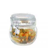 Damp Proof Glass Cookie Jar With Clip Top thumbnail-4
