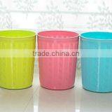 Plastic Stripe Garbage Bin Trash Can Waste Basket Dustbin thumbnail-1