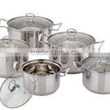 10pcs Stainless Steel Soup Pot Set Cookware Set thumbnail-1