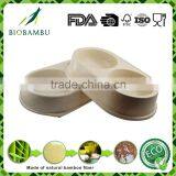 Compostable Simple Style Bamboo Fiber Ceramics Bowls for Your Pet