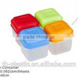 4pcs Mini Container Plastic Food Storage Box thumbnail-1