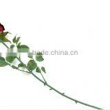 SJ442BZY Red Artificial Single Rose Flower,fake Fabric Flowers for Sale thumbnail-3