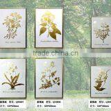Framed Handmade Canvas Oil Painting With Gold Leaf Forest for Home Decoration thumbnail-4