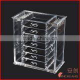 Deluxe 7-drawer Clear Acrylic Jewelry Organizer Necklace Keeper thumbnail-2