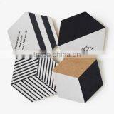 Set of 4 Personalized Printing Fletcher Style Thick Cork Coasters thumbnail-1