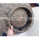 Luxury Wicker Dog Bed Round Rattan thumbnail-4