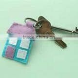 New Products Hot Selling Wholesale Mini House Design Keyring Promotional Gift Felt Sublimation Keychain Made in China thumbnail-1