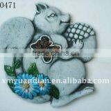 Squirrel Design Handmade Stepping Stone thumbnail-1