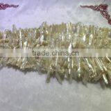 AA 29-30 White Baroque Freshwater Pearl Strand thumbnail-1