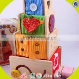 Wholesale Funny Kids Wooden Stacking Cup Blocks Toy Hot Sale Beautiful Baby Wooden Stacking Cup Blocks Toy W13D089 thumbnail-3