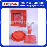 12PCS Cup 12PC Dia.7" Plate 12PC Dia.9" Plate 12PCS Napkin Party Set thumbnail-1