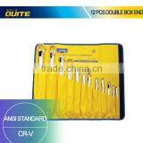 12pcs Mirror Surface Double Offset Ring Wrench Set,12pcs Anti-rust Spaner Wrench Ring Set ,12 Pcs Double Ring Wrench Set thumbnail-1