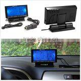 2016 In-Car Digital Compass 4.6" LCD Display Blue LED With Clock Thermometer Calendar thumbnail-1