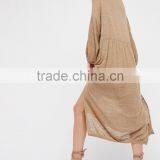 2017 Boho Hippie Clothing Spring Summer Embroidered Rayon Plunging Neckline Long Sleeve Maxi Dress HSD5947 thumbnail-3