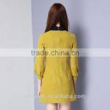 Long Sleeve Formal Clothing Women Wear Cotton Custom Winter Dresses for Women 2017 thumbnail-3