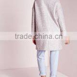 2016 New Style Girls Grey Wool Cocoon Coats Elegant Design thumbnail-5