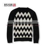 Boy's Wave Knit 100% Cotton Latest Knitting Sweater Designs For Boys thumbnail-1
