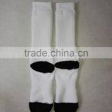 White Blank Polyester Socks for Sublimation With Black Heel and Toe thumbnail-5
