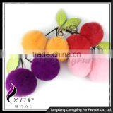 CX-R-56 Promotion Price Genuine Rabbit Fur Custom Keychain Charm Bag thumbnail-4