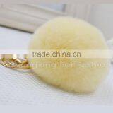 CX-A-66 Promotional Car Fur Ball Cute Keychain Real Fur Ball Rabbit Fur Ball thumbnail-5