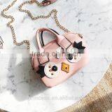 New Arrival Girl Shoulder Bag Soft PU Pink Bag Animal Cartoon Cheap Child Bag thumbnail-2