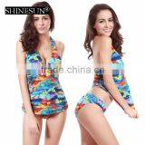 2017new Arrival Splendid Fireworks Split Swimwear Women Bikini Swimsuit thumbnail-1