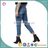 Latest New Model Patch Work Jeans Denim Jeans Pants for Girl thumbnail-3