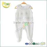 2016 New Style Round Collar White Baby Cheap Romper thumbnail-1