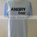 Mens Brushed Cotton Emboridery Roundeneck T-shirt FGC13 thumbnail-1