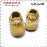 Sell Best Handmade 7 Colors Rubber Sole Baby Moccasins Made in China Baby Shoes thumbnail-2