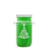 USA Made 27 oz Tritan Storage Mason Jar With Screw-On Lid - Measurements on Side of Jar and Comes With Your Logo thumbnail-6