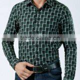 Wholesale Mens Fashion Casual Plaid Cotton Shirt