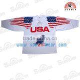 Goalie Cut High Quality Custom Sublimated Ice Hockey Jersey Wholesale From China thumbnail-1