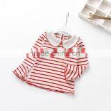 Wholesale Lovely Cotton Children Girl Stripe T-shirt Casual Children Wear thumbnail-5