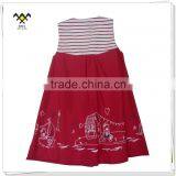 Sleeveless Flower Print Children Girl Dress for Summer thumbnail-2