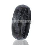 Titanium Steel Unadjustable Rings Black Message thumbnail-1