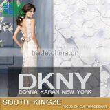 2016 Fashion Lace Fabric Art Lace Width 150 cm White Beautiful Jacquard , Wedding Decorations Wedding Dress Textile 2016 Fashio thumbnail-1