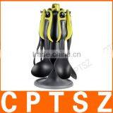 7pcs/set Essential Nylon Kitchen Utensil Set Safety Nice Ergonomic Kitchen Gadget Utensils Scald-proof Kitchenware With Stand thumbnail-1