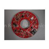 Red Round LED PCB Assembly , Dual Layer PCB Board