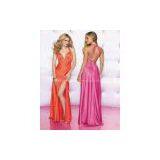 Halter Custom Made Chiffon Material Evening Dress thumbnail-1
