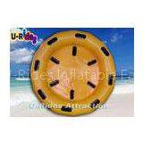 Pvc Tarpaulin Orange Inflatable River Rafts , 2M Diameter Inflatable Pool Raft thumbnail-1