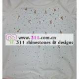 311 Front Hot-fix Heat Transfer Rhinestone Motif Design3